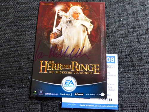 Ian mckellen signed autograph - ian,
