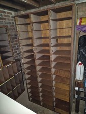 wooden pigeon hole storage