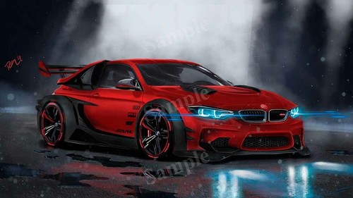 Bmw custom cgi red - red, high
