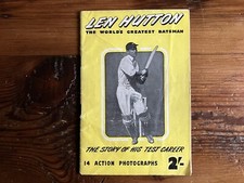Len Hutton ‘The Story of His Test Carter’ 1937-51  '50 pages with rare photos'