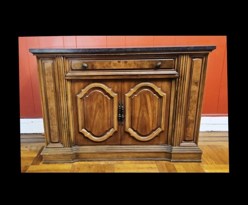 1970s walnut buffet sideboard - buffet,