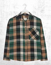 Women’s Fat Face Check Shirt Long Sleeve Frome Relaxed Dark Green