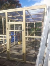 3 sided catio PLASTIC ROOF 8FT