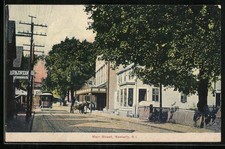 Westerly, RI, Main Street, Postcard 1909 