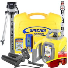 Rotary Laser Level Kit Spectra HV1305C + HL450 Detector, RC1402N, Tripod & Staff