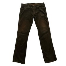 Wrangler Arizona Corduroy Jeans Brown Mens 38W 34L Straight Fit Stretch Cotton