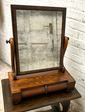 Antique Victorian Mahogany Swing Mirror Toilet Mirror Vanity Mirror