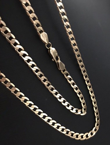 9ct gold curb chain 375 - curb,
