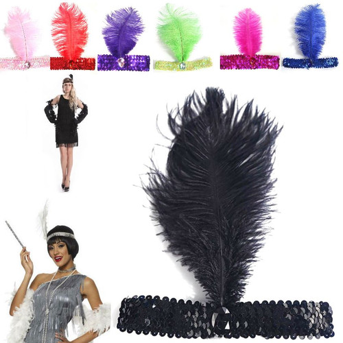Feather hairband jewelry retro - feather,
