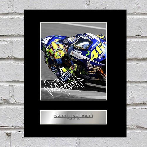 Valentino rossi signed - valentino, mounted