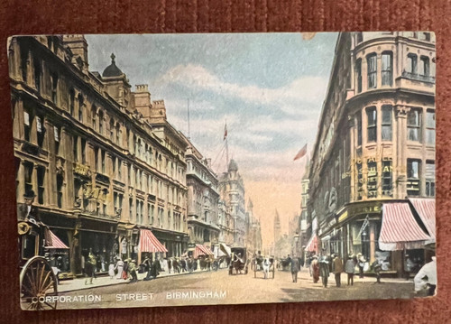 Antique postcard birmingham - postcard,