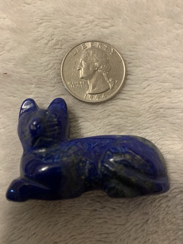Hand carved lapis lazuli - carved,