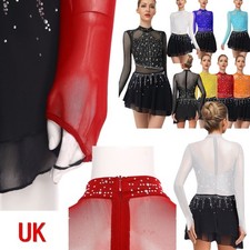 UK Women Girls Sequin Long