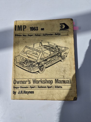 Hillman imp workshop manual - imp,