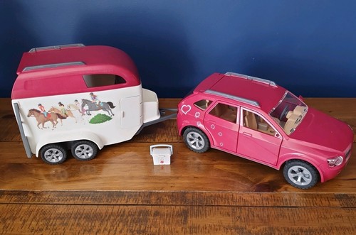 Schleich car horse trailer - horse,