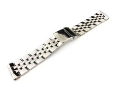 22 24mm Silver Stainless Steel