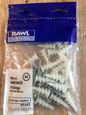 Genuine Rawl Plugs Plasterboard Fixings Nylon Self Drill Fixing Plug with Screws
