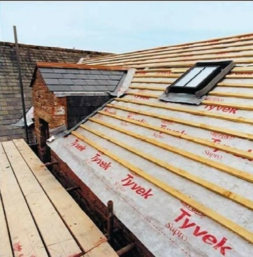 Tyvek supro roofing breather - roofing,
