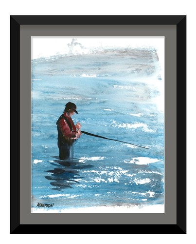 9x12 original fly fishing - 9x12,
