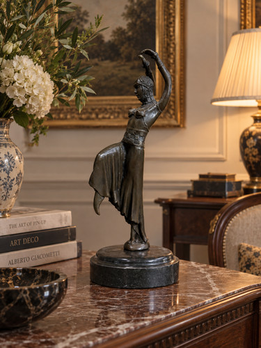 Art deco bronze - art, dancer