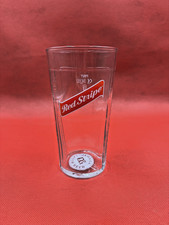 Red Stripe Lager Pint Glass 