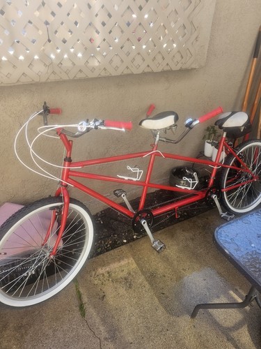 Tandem bicycle almost all - bicycle,