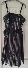 Debenhams Debut Special Occasion dress, black and white, size 12