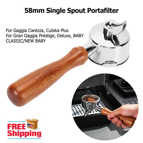 58mm portafilter single spout - 58mm,