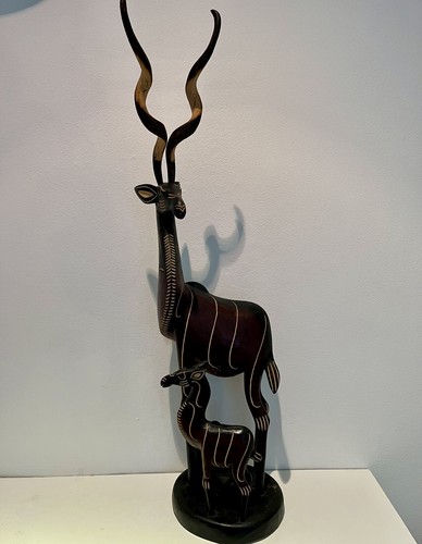 Wooden african carved - african, spiral