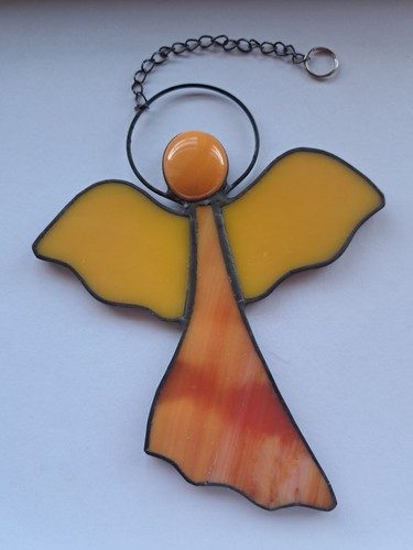 Angel stained glass - , suncatcher