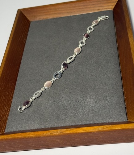 Silver tone links bezel - silver, &
