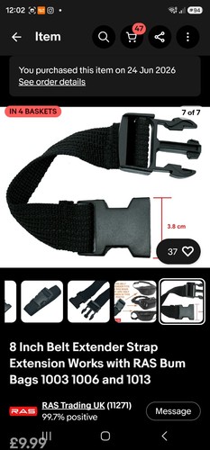 Inch belt extender strap - 8,