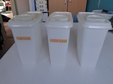 3 X Vintage Tupperware Cereal