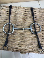 S/H 5 1/4” Cheltenham Running Gag Bit with English Leather Cheeks