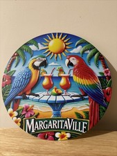 Macaw - Parrots - Round Metal Aluminium Plaque Wall Art Christmas Present Gift