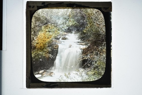 Waterfall cascade woodland - waterfall,