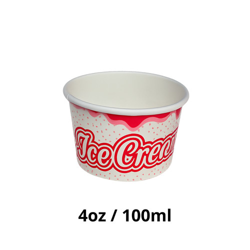 Ice cream paper tubs cups - cream, tubs/cups