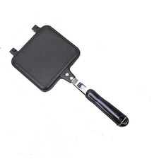 Sandwich Toastie Maker Toaster Camping Iron Cooking Frying Pan Cast Accessory