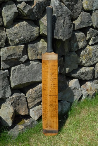 1936 signed cricket bat - cricket,
