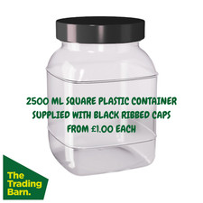 STORAGE JARS SCREW TOP PLASTIC