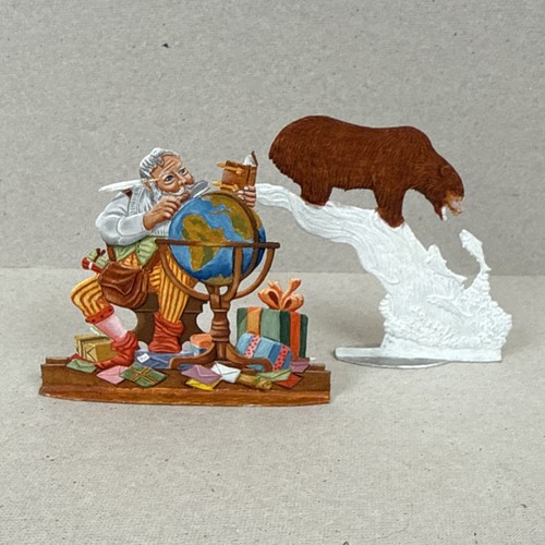 Santa around the globe lead - globe,