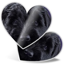 2 x Heart Stickers 15 cm -