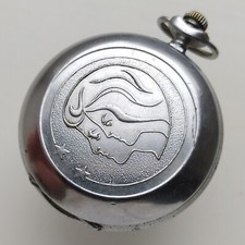 VINTAGE Pocket Watch MOLNIJA 3602 SOVIET russian USSR Festival of Peace