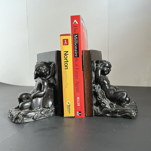 Baby cherubs bookends - baby,