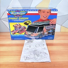 Vintage Micro Machines Military Combat Carrier Fold Out Van Playsets 1991 Galoob