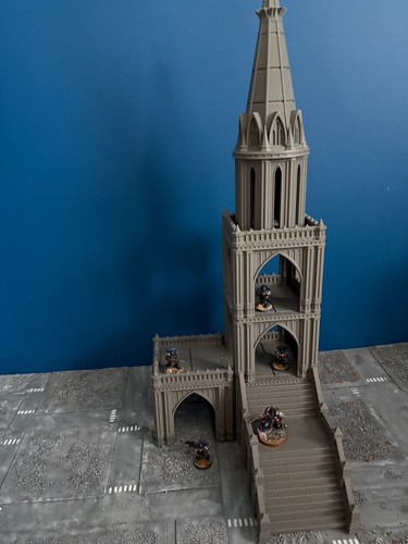 Grimdark gothic bridge tower - gothic,
