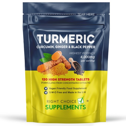 Turmeric tablets 4000mg - turmeric, +