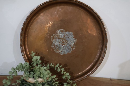 Arts and crafts copper tray - arts,