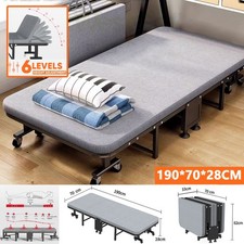 Folding Single Guest Bed+Wheel