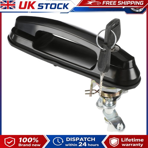 Black handle lock - black,